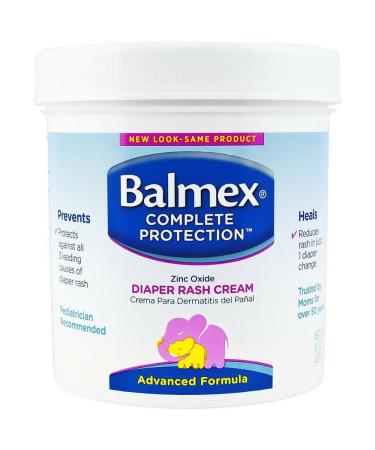 Balmex Diaper Rash Cream With Zinc Oxide 16 oz (Pack of 2)