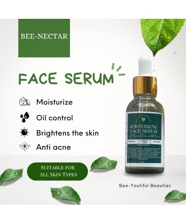 Buy Bee-Nectar Hyaluronic Acid & Bee Pollen Face Serum | Best Moisturizing Serum for Dry Skin - 1 Oz (Pack of 1) - International Shipping Available - Buy Online on GoSupps.com
