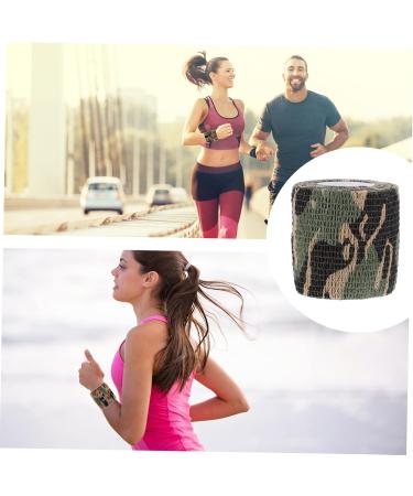 Toddmomy 12 Rolls Outdoor Camouflage Self-Adhesive Bandages - Waterproof Non-Woven Fabric for Compression & First Aid - Clear PVC Bag - Ideal for Camping & Adventure - Buy Online on GoSupps.com
