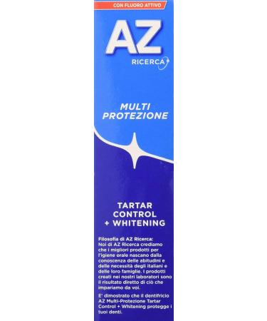  AZ RICERCA AZ Multi-Protection Tartar Control + Whitening Toothpaste 75 ml Pack of 9  - Buy Online on GoSupps.com