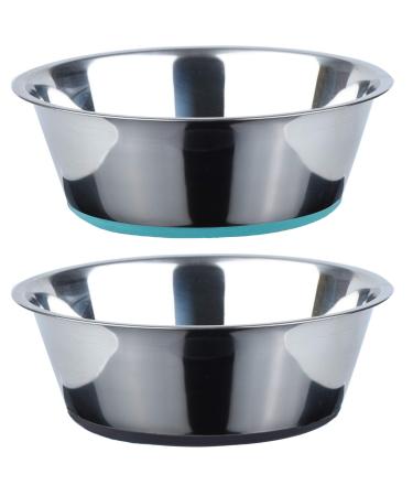 PEGGY11 Deep Stainless Steel Anti-Slip Dog Bowls 3 Cups A_2 Bowls