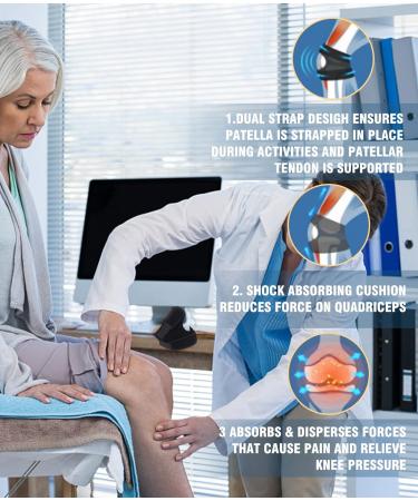 Adjustable Knee Brace 2 Pack for Arthritis Pain Relief - Patella Compression Sleeve for ACL MCL Injury Recovery - Support for Men and Women - Small (1 Pair) - Buy Online on GoSupps.com