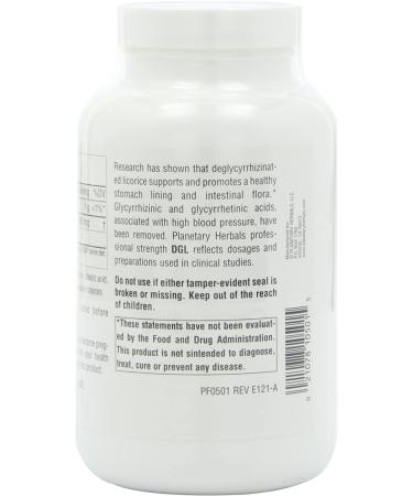 Planetary Herbals DGL Licorice 200 Chewable Tablets - Digestion Support - Buy Online on GoSupps.com