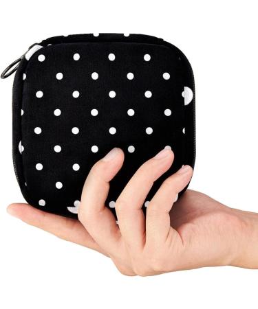 Feminine Product Storage Bag with Polka Dots - Portable Period Kit for Women - Buy Online on GoSupps.com