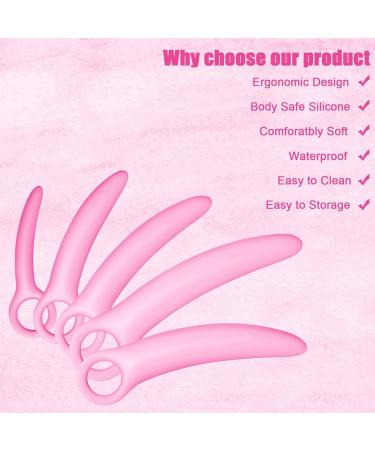 Buy 5 Size Silicone Pelvic Floor Muscle Dilator Set - Rose Red Personal Massager Trainer for Enhanced Pelvic Health | International Shipping - Buy Online on GoSupps.com