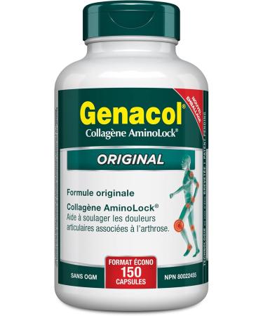 Genacol Collagen Supplement | Helps Relieve Joint Pain | Knee Pain and Back Pain Relief | Ultra-Hydrolyzed Peptides for Increased Bioavailability | GENACOL ORIGINAL 150 Capsules 150 count (Pack of 1) - Buy Online on GoSupps.com