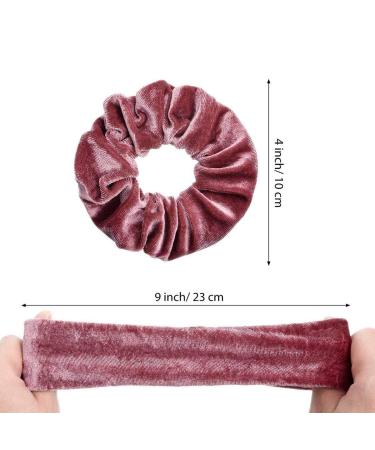 12-Piece Velvet Hair Rubber Bands with Zip Pocket - Stylish Elastic Hair Ties for Women & Girls | Perfect Gift & Hair Accessories - Buy Online on GoSupps.com