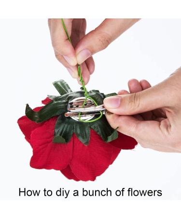 Outus 8 Pieces Red Rose Flower Hairpin Clips - Stylish Floral Hair Accessories for Women - Buy Online on GoSupps.com