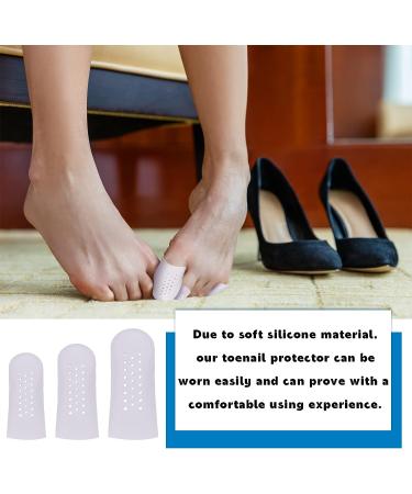 Bonuci 40-Piece Silicone Toe Protectors - Pain Relief for Ingrown Toenail & Corns - Breathable Toe Caps for Men & Women - 3 Sizes Available - Buy Online on GoSupps.com