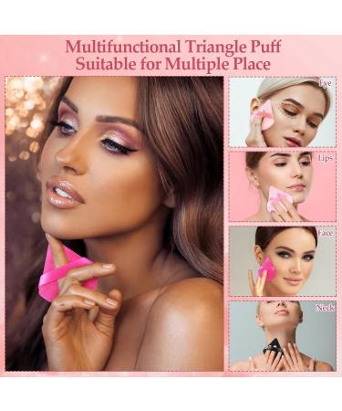 Hebterrka 8 Pieces Triangular Powder Puffs Face Makeup Setting Powder Puff Soft Makeup Powder Puff for Face Eyes Nose Body - Buy Online on GoSupps.com