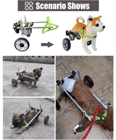 Dog Wheelchair Dog Wheelchair for Back Legs Adjustable Pet Wheelchair Pet Doggie Wheelchairs for Small/Medium Dogs Walk Tool Mobility Aids Portable L Widen - Buy Online on GoSupps.com