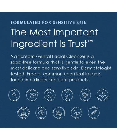 Vanicream Gentle Facial Cleanser for Sensitive Skin - Soap-Free 8 Fl Oz | Gentle Skincare Solution for All Skin Types - Buy Online on GoSupps.com