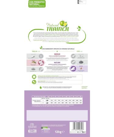 Natural Trainer Medium Maturity Mature Dog Food with Chicken - 12 kg - Buy Online on GoSupps.com
