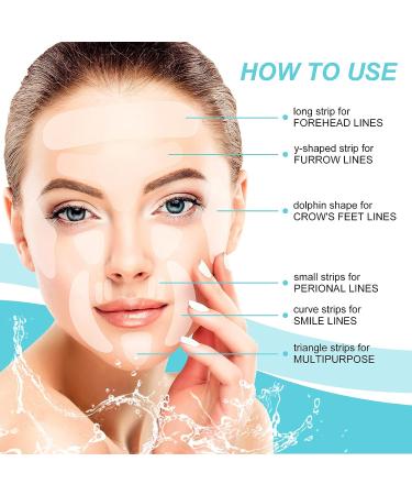 SuperSR Silicone Face & Forehead Wrinkle Patches - 256pcs Pack for Anti-Frowns, Smooth Eye & Mouth Wrinkles - Overnight Facial Patches for Fine Lines - Reduce Smile Lines - Buy Online on GoSupps.com