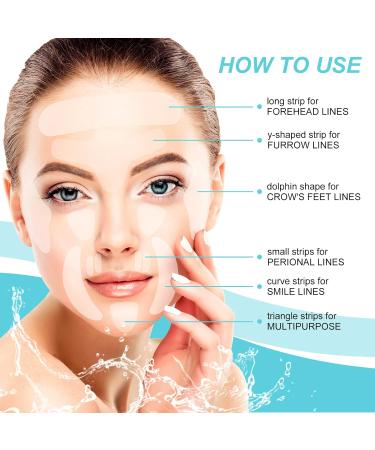 Forehead Face Wrinkle Patches - 256 Silicone Skincare Pads for Smoothing Frown Lines & Reducing Fine Lines Overnight - Buy Online on GoSupps.com