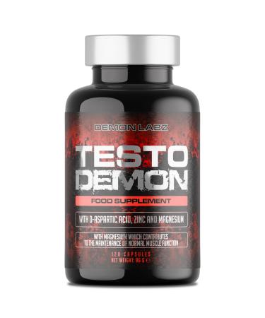 TD Nutrition Ltd Testo Demon Zinc & Amino Acid Complex for Men with Maca B Vitamins & Botanical Extracts 120 capsules 30 servings