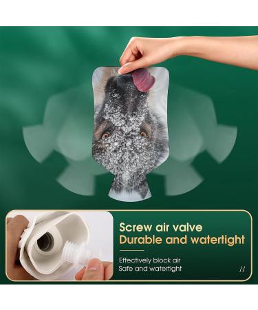 Wolf Hot Water Bottle with Plush Cover | Hand Warmer for Adults & Kids | 26.5x15.3cm - International Shipping Available - Buy Online on GoSupps.com