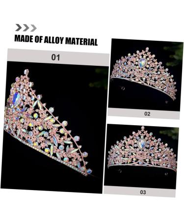 Crown Headband Crown Wedding Crown for Bride Wedding Headpiece for Bride Bridal Crown Wedding Accessories for Brides Birthday Crowns for Women Bachelorette Crown 17.00X17.00X9.00CM Golden - Buy Online on GoSupps.com