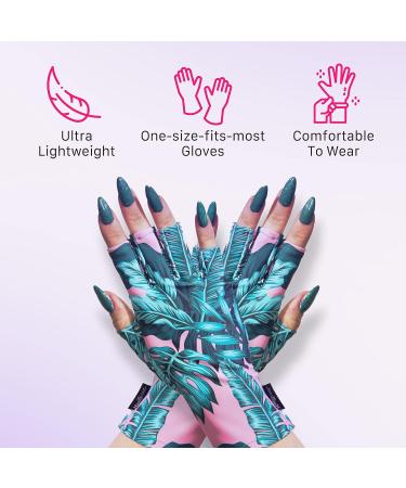 ManiGlovz - Anti UV Gloves for Gel Manicures Using Gel Lamp Dryers  Driving  Lounging and More  Fingerless Gloves That Shield Skin from The Sun and Nail Lamp  Outdoor Gloves  Nailed It Print - Buy Online on GoSupps.com