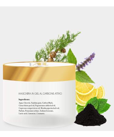 AR ANNA RUSSO Natural charcoal mask 50 g stop circles around the eyes detoxification peeling blackheads men women face and body