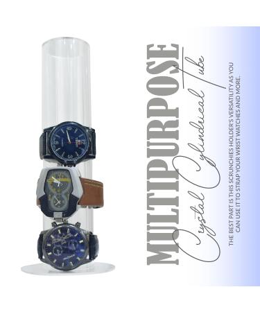 Beenyx 10 Inch Clear Acrylic Scrunchie Holder Stand for Hair Ties - Organize and Display Your Scrunchies Easily - Buy Online on GoSupps.com