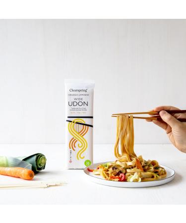 Clearspring Organic Japanese Wide Udon Noodles 200g (Pack of 12) - Buy Online on GoSupps.com