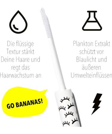 Banana Beauty Brow & Lash Serum Upgrade Me - For Longer Fuller Lashes - Gentle on Eye Area - Natural Formula - Hormone-Free Lash Serum - Eyebrow Serum - Buy Online on GoSupps.com