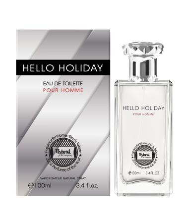 Hybrid & Company Women Hello Holiday Pour Femme Eau De Parfum Vaporisateur Natural Spray 3.4 Fl Oz