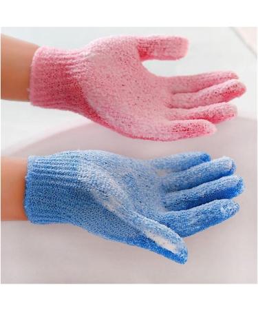 Cleaning Gloves Five Fingers Bath Gloves Household Shower Towel Scrub Body Wash Children Home Supply Elastic Wipe Back Bathing Cleaning Gloves Convenient and Practical (Color : Pink) - Buy Online on GoSupps.com