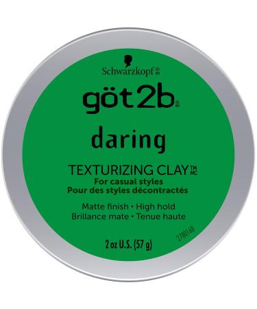 Schwarzkopf Got 2B Daring Texturizing Clay 2oz - Best Hair Styling Product for All Hair Types | International Shipping Available - Buy Online on GoSupps.com