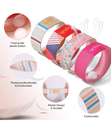 Nausea Relief Wristbands for Motion Sickness - 2 Pairs Large, Anti Nausea Bracelets for Pregnancy & Travel (Cruise, Plane), Adults & Kids - Buy Online on GoSupps.com
