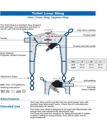 Transfer Nursing Sling Sling for Hoist Transfer Belt Toileting Sling Leg Sling Bariatric Handicap Lift Sling Transfer Belt for Paralyzed Elderly and Disabled Smalle Large - Buy Online on GoSupps.com