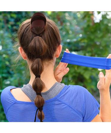 Lurrose Scrunchie Holder Leather Ponytail Holder Leather Hair Ties Ponytail Braid Holder Hair Accessories Handmade Claret Womens Hair Accessories - Buy Online on GoSupps.com