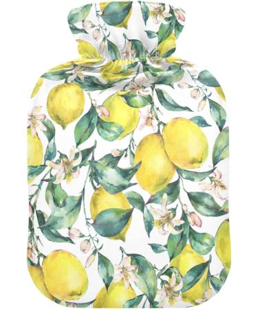 NAANLE Heat Bottle with Watercolor Flower Pattern | 1L Transparent Hot Water Bottle for Bed Hand & Foot Warmer | Pain Relief & Heat Therapy - Buy Online on GoSupps.com