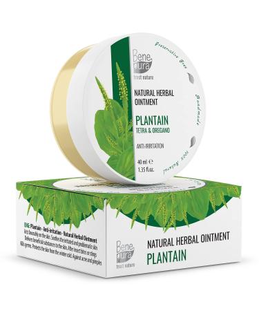 BenePura Plantain Ointment - Natural Anti Itch Cream - Bug Bite Itch Relief for Humans - Mosquito Bite Itch Relief  Insect Bite Relief - Itch Relief Cream  Bug Bite Cream  Rash Cream - 1.35 fl. Oz