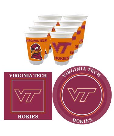 Virginia Tech Hokies Party Supplies - 48 pieces (Serves 16)