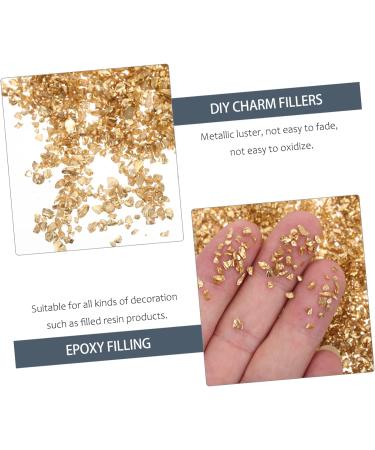 FOYTOKI 1 Glass Chip Glass Charms Filling Shiny Nail Stickers DIY Fillers Nail Nail Art Charms Manicure Charm Epoxy Filling DIY Glass Fillers Nail Art Rhinestones Epoxy Charms 0.5X0.3cm Golden - Buy Online on GoSupps.com