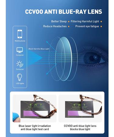 CCVOO 5 Pack Blue Light Blocking Glasses | UV Protection Non-Prescription Eyewear for Men & Women - Buy Online on GoSupps.com