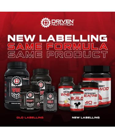 Driven Nutrition Creatine 200g - Unflavored Micronized Powder for Enhanced Strength Endurance & Cognitive Performance - 5g Serving to Reduce Fatigue - International Shipping Available - Buy Online on GoSupps.com