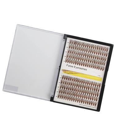 Hannahool 120pcs 10-20mm 0.07mm D Curl Brown Individual False Eyelashes - Long Natural Makeup Cluster Extensions (12mm) - Buy Online on GoSupps.com