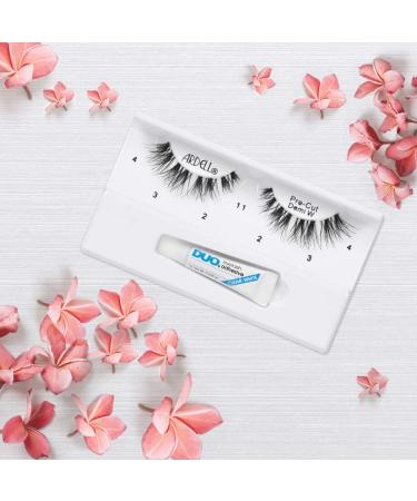Ardell Pre-Cut Demi Wispies False Lashes 4 Pack with Free DUO Adhesive - Buy Online on GoSupps.com