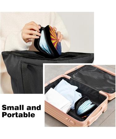 GIAPB Period Bag: Retro Flag Color Sanitary Napkin Storage & Makeup Pouch Holder | 4931 - Buy Online on GoSupps.com
