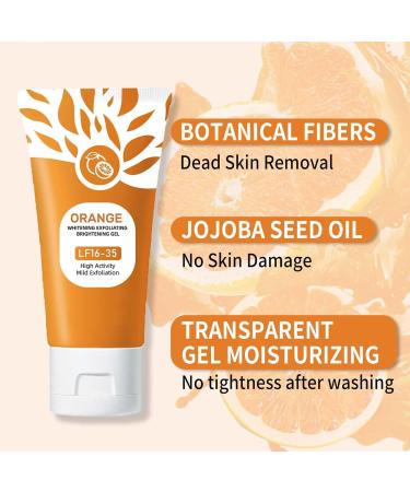 Gel exfoliant orange gel exfoliant claircissant pour femme exfoliant pour le visage et le corps exfoliant orange du visage gommage nettoyant en profondeur et hydratant (3 pi ces 50 g) 3 pi ces. 50 g (Lot de 1) - Buy Online on GoSupps.com