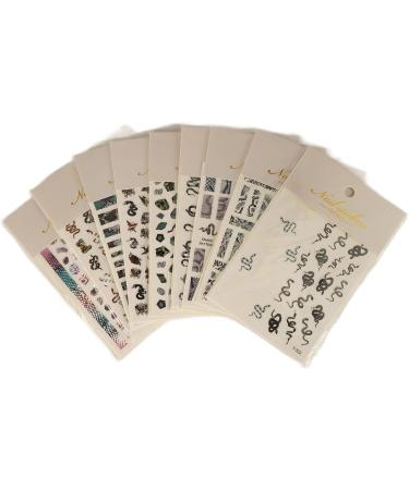 Self Adhesive Snake Nail Sticker Snake Pattern Nail Stickers Snake Pattern for Manicure for Home for Manicure Store for Nail Salon - Buy Online on GoSupps.com