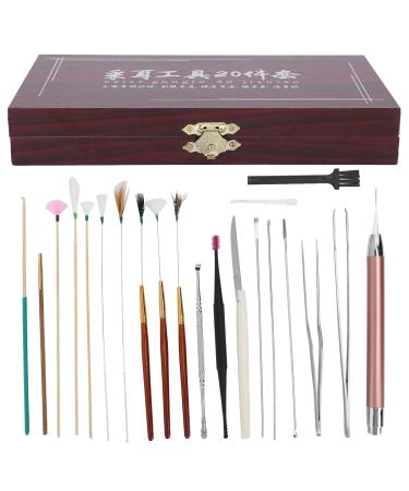 Yosoo Ear Cleaner Kit - 20pcs Stainless Steel Earwax Remover & Cleaning Tools for Safe Ear Wax Removal - Buy Online on GoSupps.com