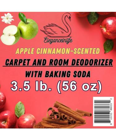 Apple Cinnamon Carpet & Room Deodorizer with Baking Soda - 3.5 lb | Eleganceinlife - International Shipping - Buy Online on GoSupps.com