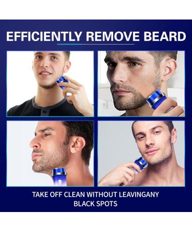 Mini Smart Sensor Electric Shaver - IPX7 Watertight Triple Blade System Efficient Facial Hair Removal - Portable Gradient Blue - Buy Online on GoSupps.com