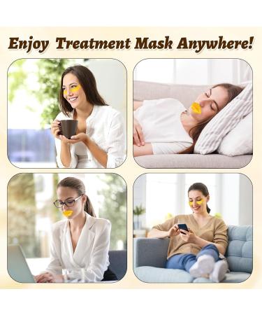 40 Pcs Collagen Lip & Under Eye Mask Set - Gold Skincare Patches for Puffiness & Fine Lines Moisturizing Treatment for Dark Circles - Buy Online on GoSupps.com