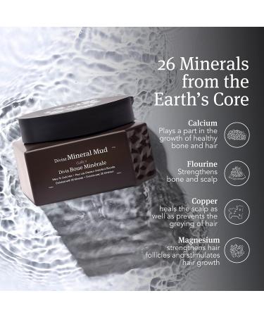 Saphira Divine Mineral Mud Hair Mask for Curly & Wavy Hair - 8.5 oz | Moisturizing & Conditioning | Sulfate-Free, Paraben-Free, Vegan - Buy Online on GoSupps.com