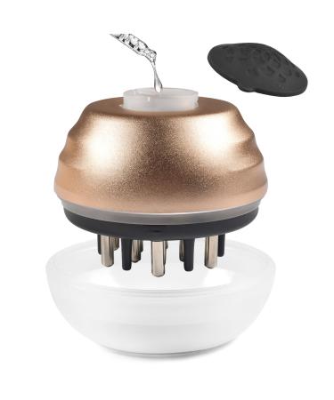 Head massager 2 in 1 scalp massage brush and hair applicator bottle essence goes deep into the hair root and massages the scalp offer professional treatment for hair